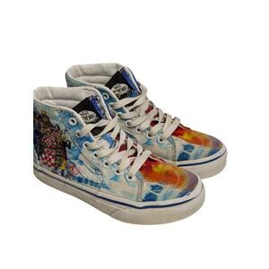 VANS Kids Shoes, Sk8 Hi Zip X One Piece Punk Hazard Anime Sneakers, Sz 13.5